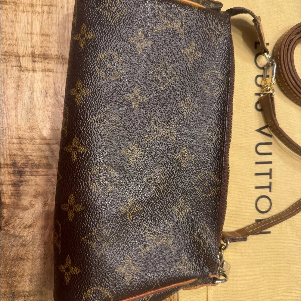 Louis Vuitton Monogram Canvas Crossbody Bag in Brown and Tan